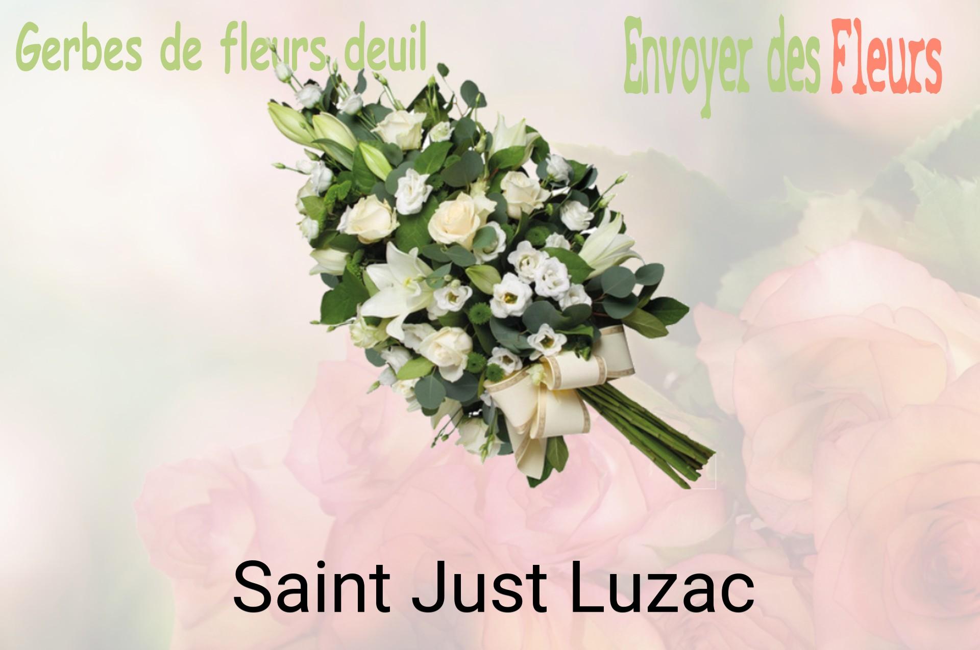 Gerbe de fleurs de deuil livrée à Saint-Just-Luzac